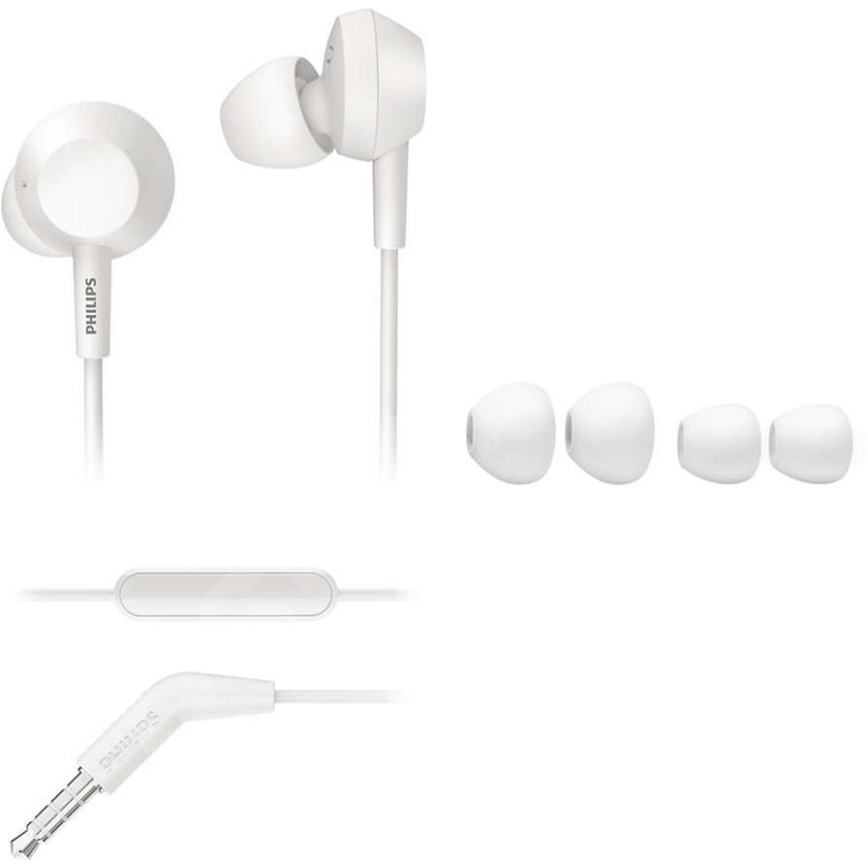 Philips TAE4105WT/00 - Earphones met een microfoon JACK 3,5 mm wit