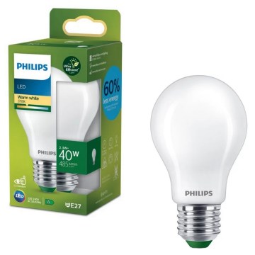 Philips ULTRAEFFICIENT LED-lamp A60 E27/2,3W/230V 2700K