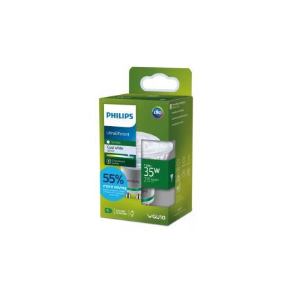 Philips ULTRAEFFICIENT PAR16 LED-spot GU10, 1,2 W, 230 V, 4000 K