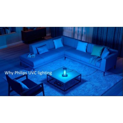 Philips - Desinfecterende germicidale lamp met UV-C sensor/24W/230V