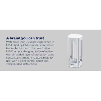 Philips - Desinfecterende germicidale lamp met UV-C sensor/24W/230V