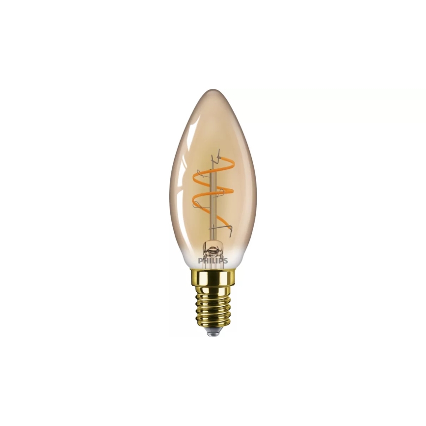 Philips VINTAGE B35 dimbare LED-lamp, E14, 2,7 W, 230 V, 1800 K, CRI 90