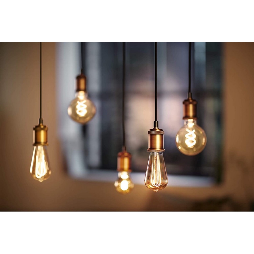 Dimbare LED-lamp VINTAGE Philips G93 E27/4W/230V 1800K