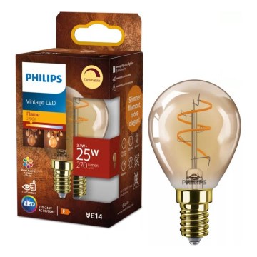 Philips VINTAGE LED-dimbare P45 lamp E14/3,1W/230V 2200K