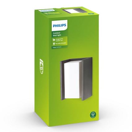 Philips - Wand Lamp voor Buiten BRIDGE 1xE27/15W/230V IP44