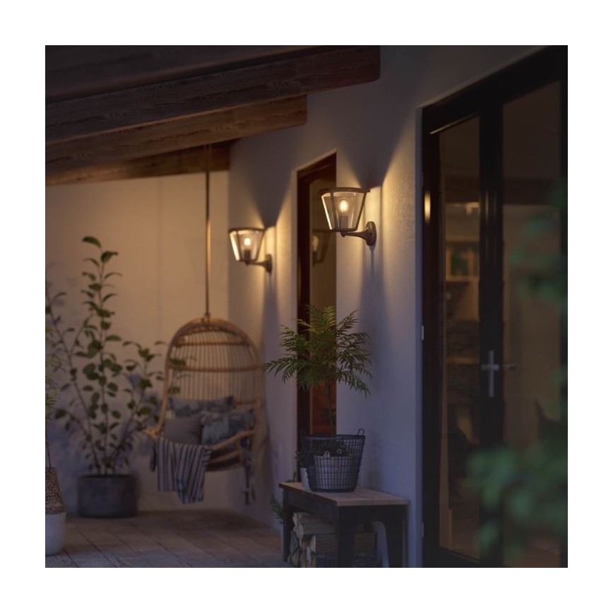 Philips - Dimbare Wand Lamp voor Buiten Hue INARA 1xE27/7W/230V Wi-Fi IP44
