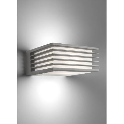 Philips - Wand Lamp voor Buiten SHADES 1xE27/15W/230V IP44 grijs