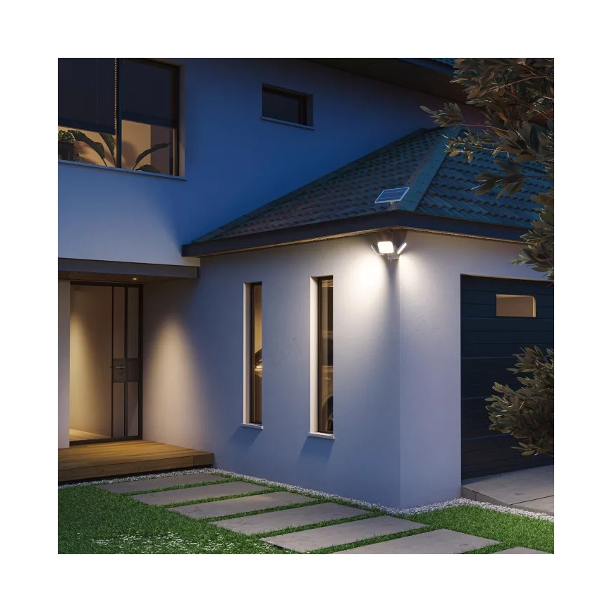 Philips - LED zonne-muurlamp met sensor ZYREN LED/24,5W/3,7V 2600 mAh 5000K IP65 wit