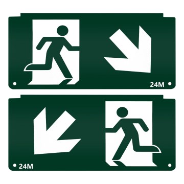 Pictogram voor noodverlichting 16,2x32,7 cm