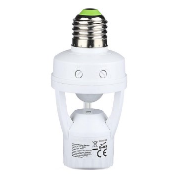 PIR-sensor voor E27-lamp wit