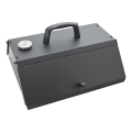 Pizzaoven met deur en thermometer 40x35,5x21 cm zwart