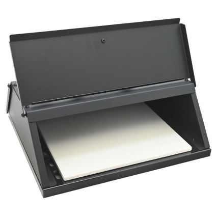 Pizzaoven met deur en thermometer 40x35,5x21 cm zwart