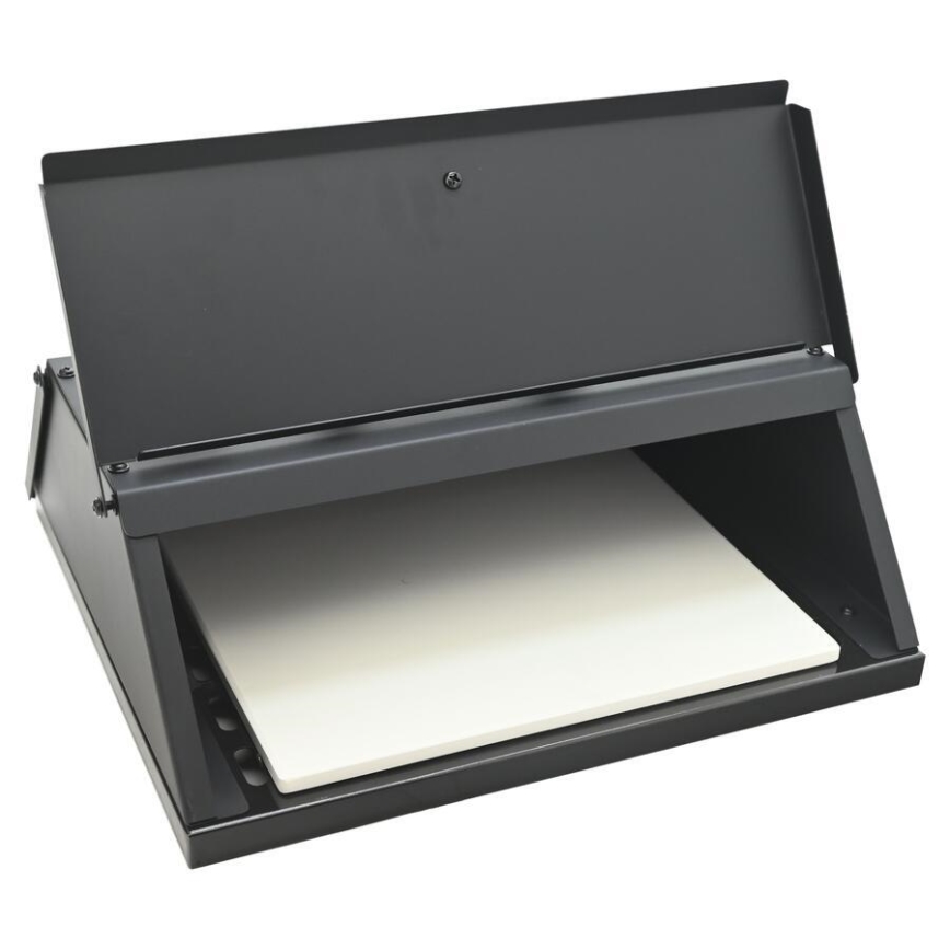 Pizzaoven met deur en thermometer 40x35,5x21 cm zwart