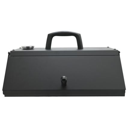 Pizzaoven met deur en thermometer 40x35,5x21 cm zwart