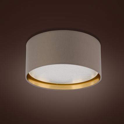 Plafond Lamp BILBAO 4xE27/15W/230V d. 45 cm bruin/goud