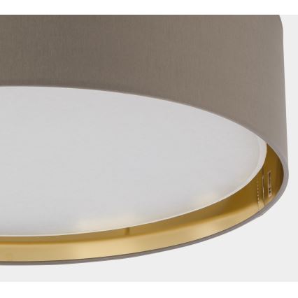 Plafond Lamp BILBAO 4xE27/15W/230V d. 45 cm bruin/goud