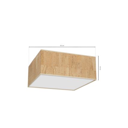 Plafond Lamp CORK 3xE27/60W/230V