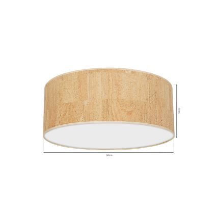 Plafond Lamp CORK 3xE27/60W/230V