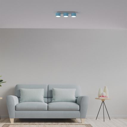 Plafond Lamp DIXIE 3xGX53/11W/230V blauw