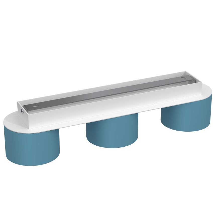 Plafond Lamp DIXIE 3xGX53/11W/230V blauw