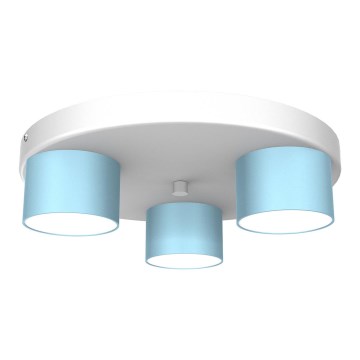 Plafond Lamp DIXIE 3xGX53/11W/230V blauw