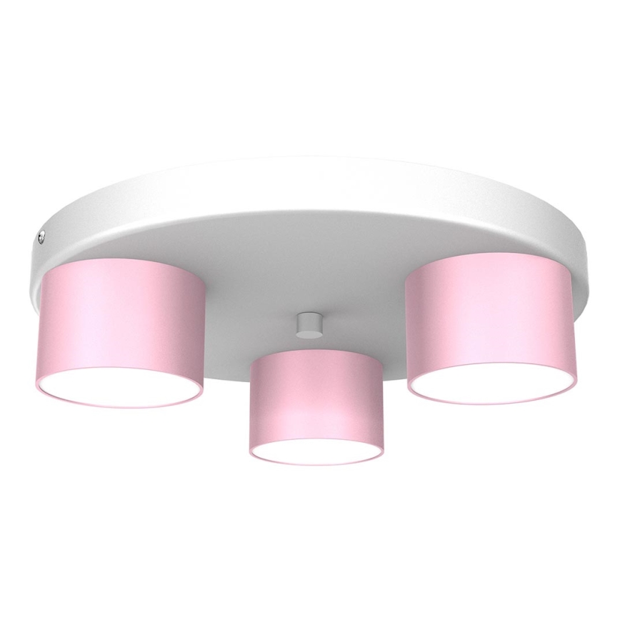 Plafond Lamp DIXIE 3xGX53/11W/230V roze