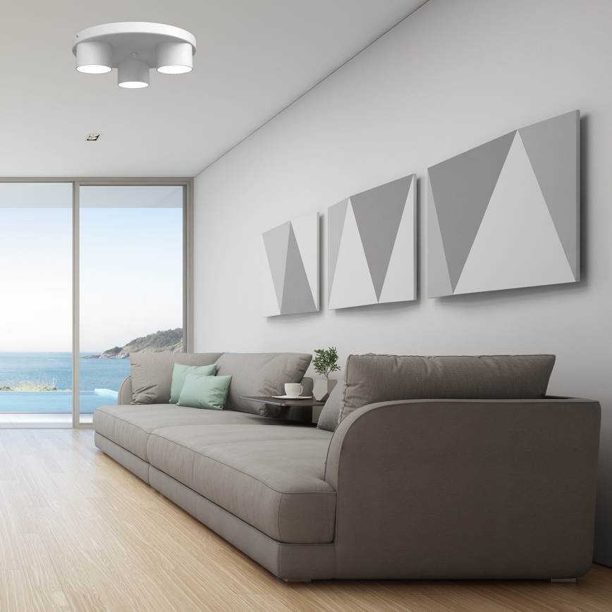 Plafond Lamp DIXIE 3xGX53/11W/230V wit