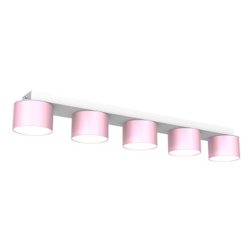 Plafond Lamp DIXIE 5xGX53/11W/230V roze