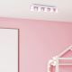 Plafond Lamp DIXIE 5xGX53/11W/230V roze