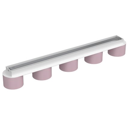 Plafond Lamp DIXIE 5xGX53/11W/230V roze