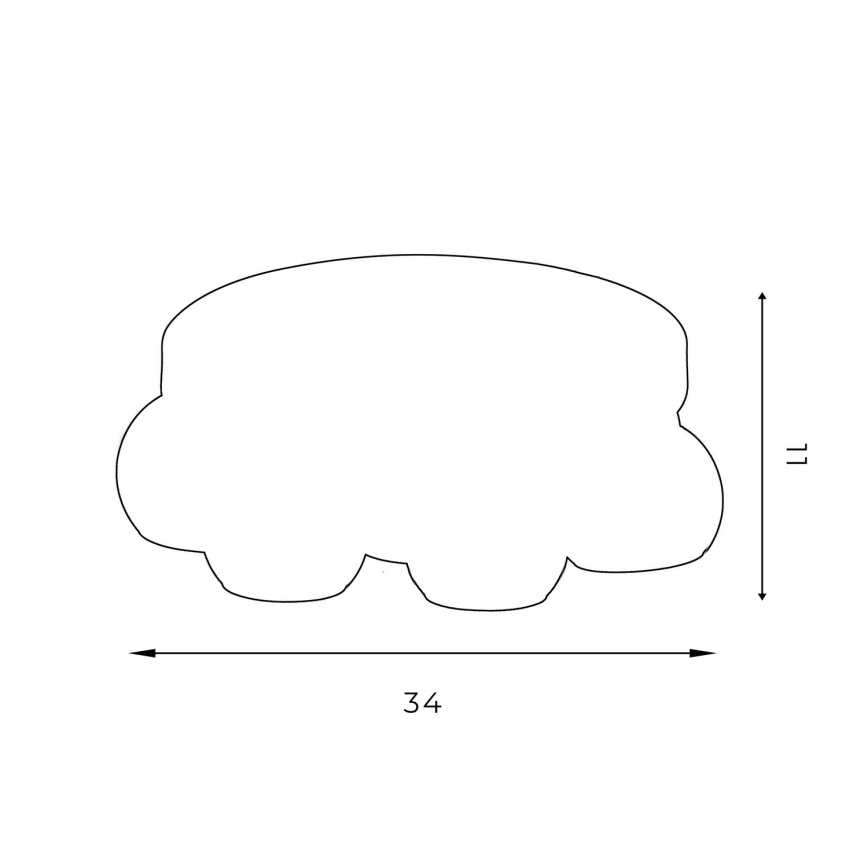 Plafond Lamp GALAXY 7xGU10/8W/230V zwart