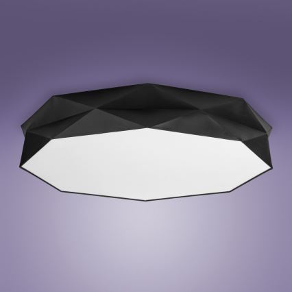 Plafond Lamp KANTOOR 6xE27/15W/230V zwart