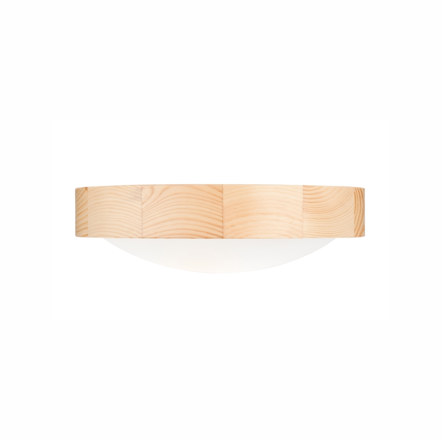 Plafond Lamp NATURAL SLIM 1xE27/60W/230V ø 27 cm pijnboomhout