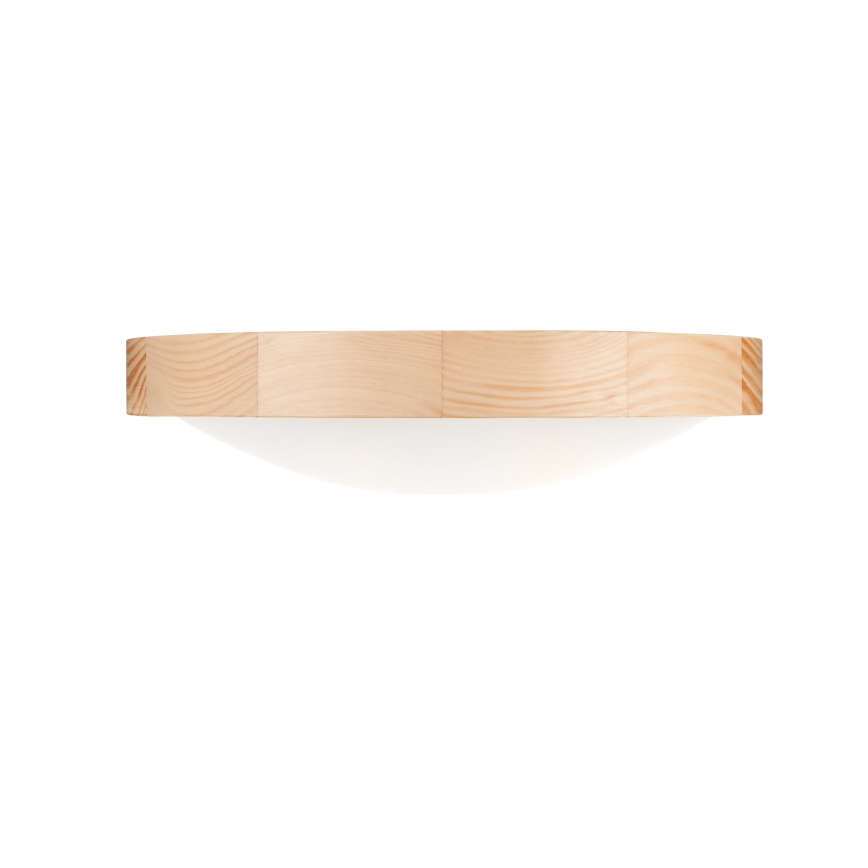 Plafond Lamp NATURAL SLIM 2xE27/60W/230V Ø 37 cm grenen
