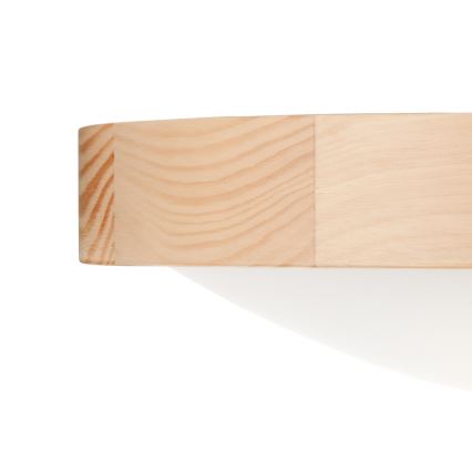Plafond Lamp NATURAL SLIM 2xE27/60W/230V Ø 37 cm grenen