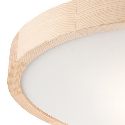 Plafond Lamp NATURAL SLIM 3xE27/60W/230V ø 47 cm grenen