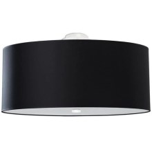 Plafond Lamp OTTO 6x E27 / 60W / 230V d. 70 cm zwart