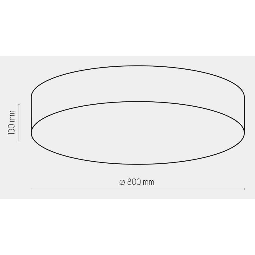 Plafond Lamp RONDO 6xE27/15W/230V d. 80 cm wit