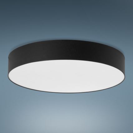 Plafond Lamp RONDO 6xE27/15W/230V d. 80 cm zwart