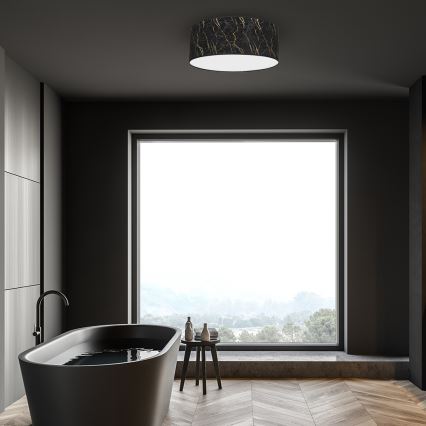 Plafond Lamp SENSO 2xE27/60W/230V zwart/goud d. 40 cm