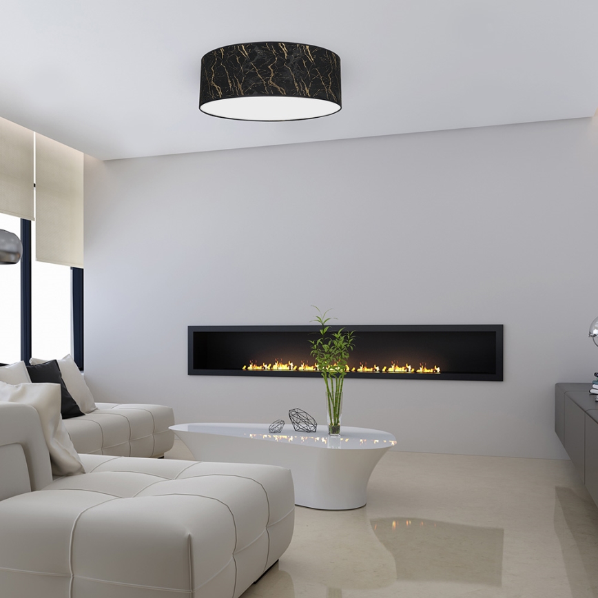 Plafond Lamp SENSO 3xE27/60W/230V zwart