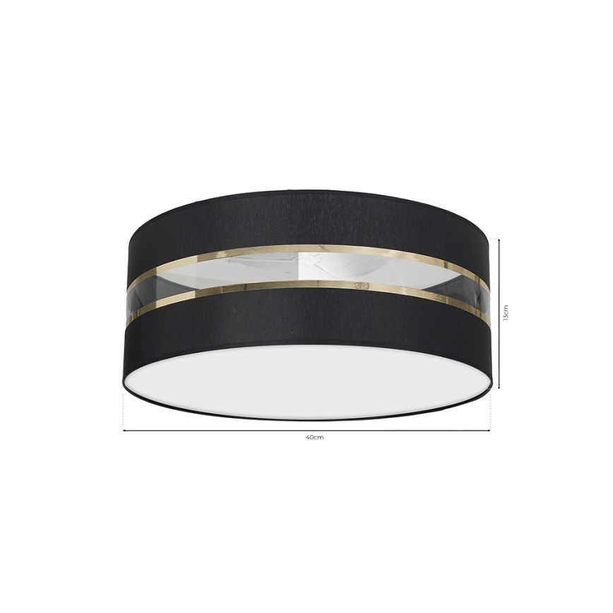 Plafond Lamp ULTIMO 2xE27/60W/230V zwart