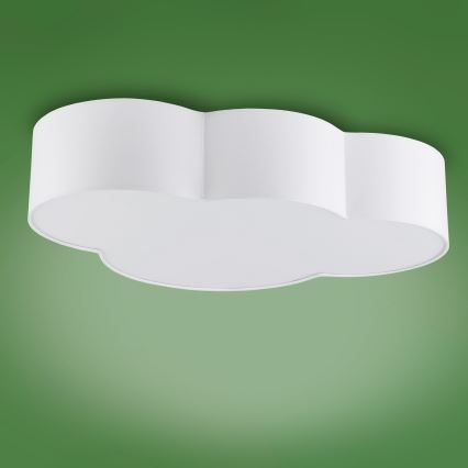 Plafond Lamp voor Kinderen CLOUD 4xE27/15W/230V wit