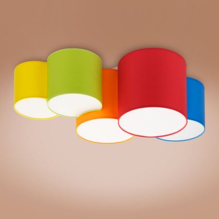 Plafond Lamp voor Kinderen MONA KIDS 5xE27/15W/230V