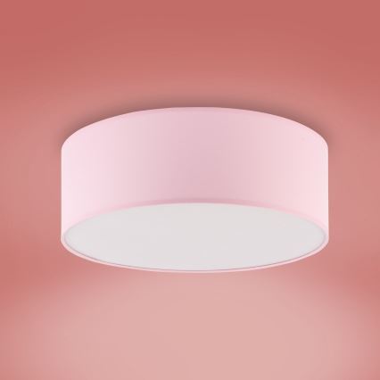 Plafond Lamp voor Kinderen RONDO KIDS 4xE27/15W/230V roze