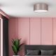 Plafond Lamp ZIGGY 2xE27/60W/230V roze/goud