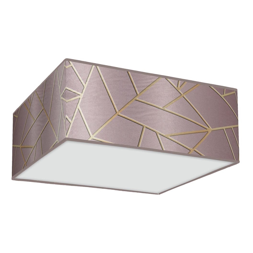 Plafond Lamp ZIGGY 3xE27/60W/230V roze/goud