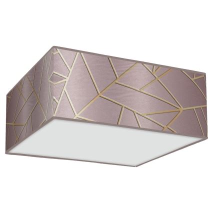 Plafond Lamp ZIGGY 3xE27/60W/230V roze/goud
