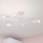 Plafondkroonluchter CAMBRIDGE 6xE27/15W/230V roze