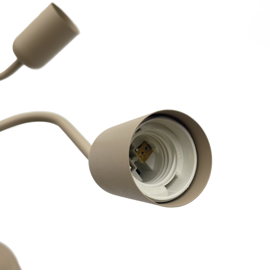Plafondkroonluchter CHARLIE 5xE27/15W/230V beige